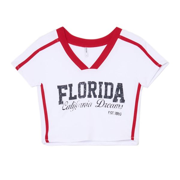 Cropp Cropp - Тениска с принт - бял