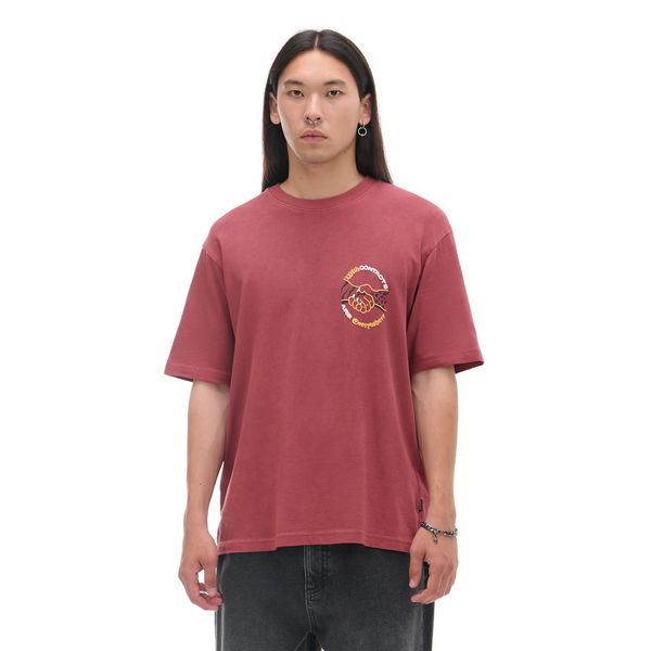 Cropp Cropp - Тениска с принт - кармин