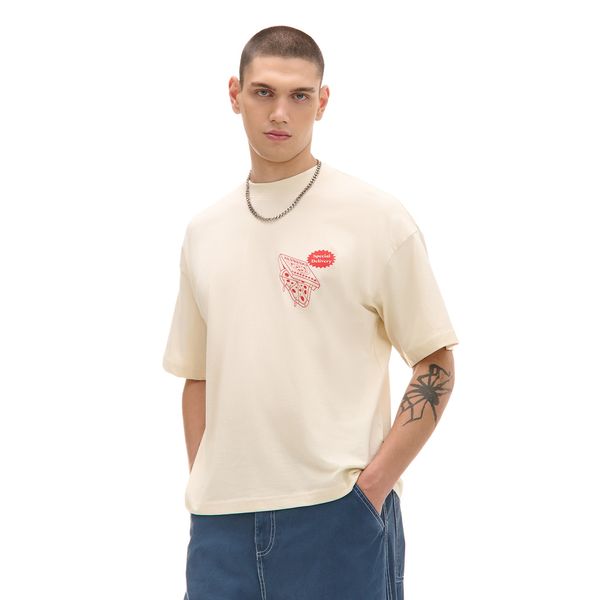 Cropp Cropp - Тениска с принт - кремаво