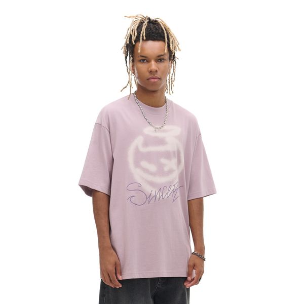 Cropp Cropp - Тениска с принт - лавандула