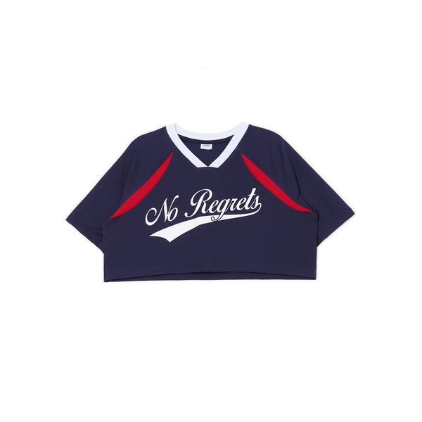 Cropp Cropp - Тениска с принт - тъмносин