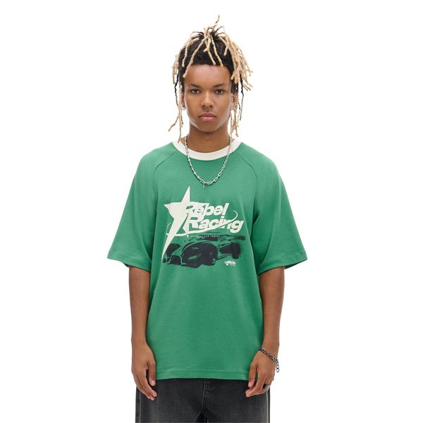 Cropp Cropp - Тениска с принт - тъмнозелено