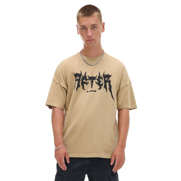 Cropp Cropp - Тениска с щампа - бежово