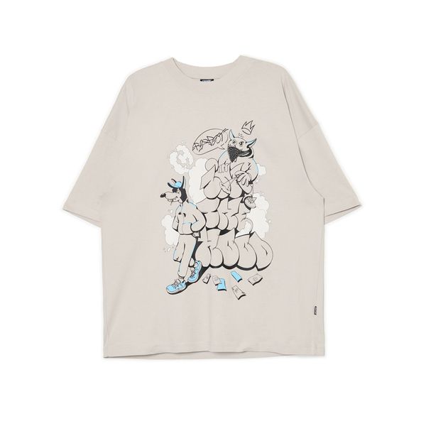 Cropp Cropp - Тениска с щампа - Светло сиво