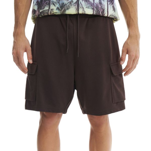 Cropp Cropp - Трикотажен къси панталонки - тъмнокафяво