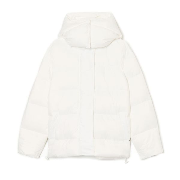 Cropp Cropp - Ватирано яке с качулка - бял
