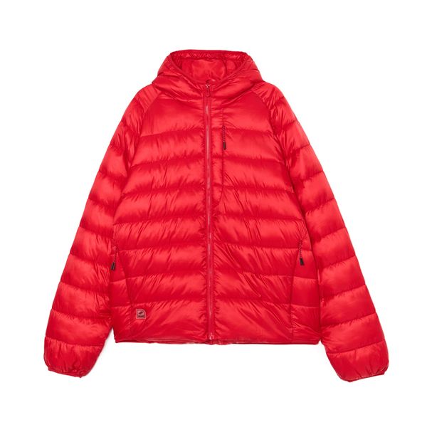 Cropp Cropp - Ватирано яке с качулка - червeн