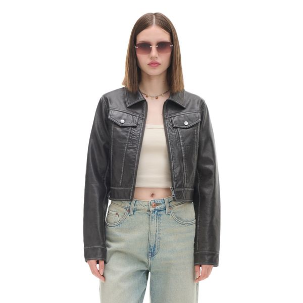 Cropp Cropp - Яке байкър - тъмносиво