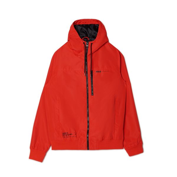 Cropp Cropp - Яке с качулка - червeн