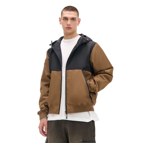 Cropp Cropp - Яке с качулка - кaфяв