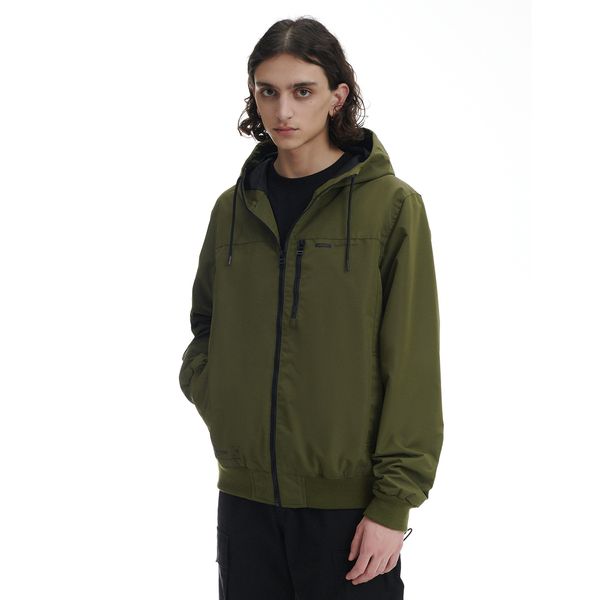 Cropp Cropp - Яке с качулка - маслинено