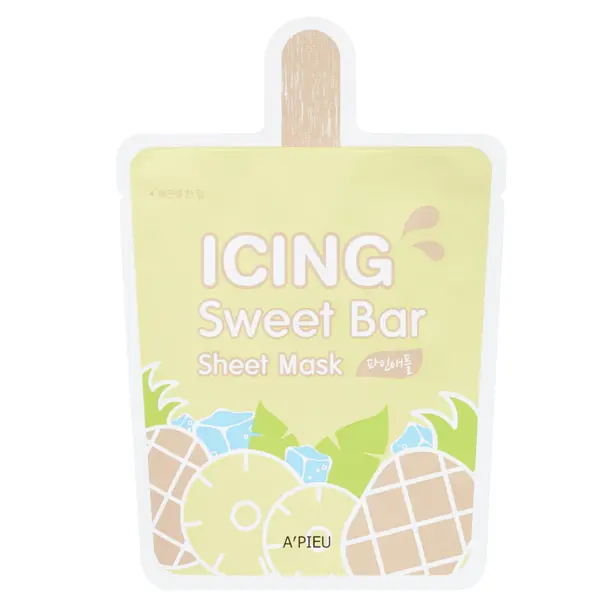 A `Pieu A'PIEU Icing Sweet Bar Sheet Mask (Pineapple)