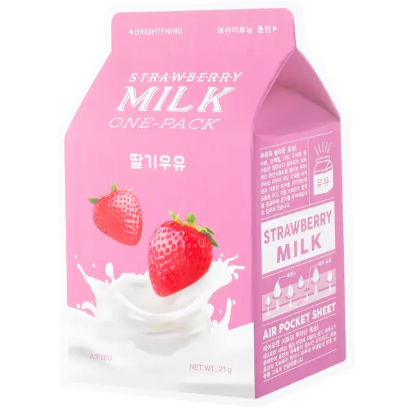 A `Pieu A'PIEU Strawberry Milk One-Pack