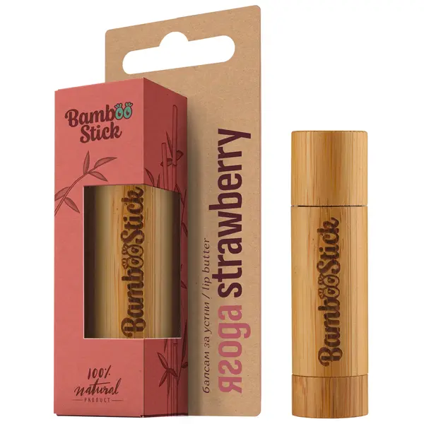 Bamboostick BAMBOOSTICK Strawberry Natural Care