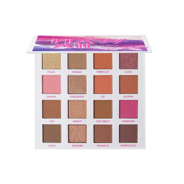 BH Cosmetics BH 16 Color Shadow Palette Hanging in Hawaii