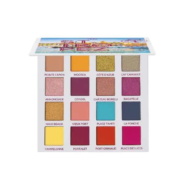 BH Cosmetics BH 16 Color Shadow Palette Summer In St Tropez
