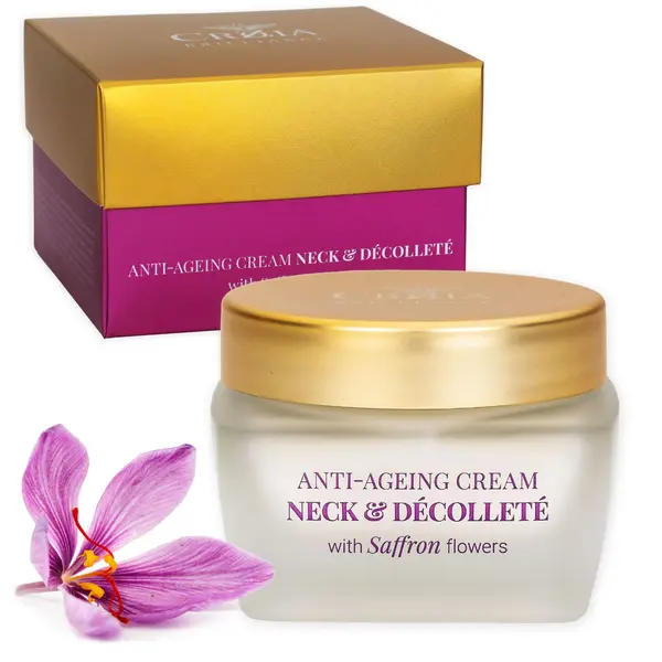 Crozia CROZIA Anti-Ageing Cream Neck & Decollete With Saffron Flowers