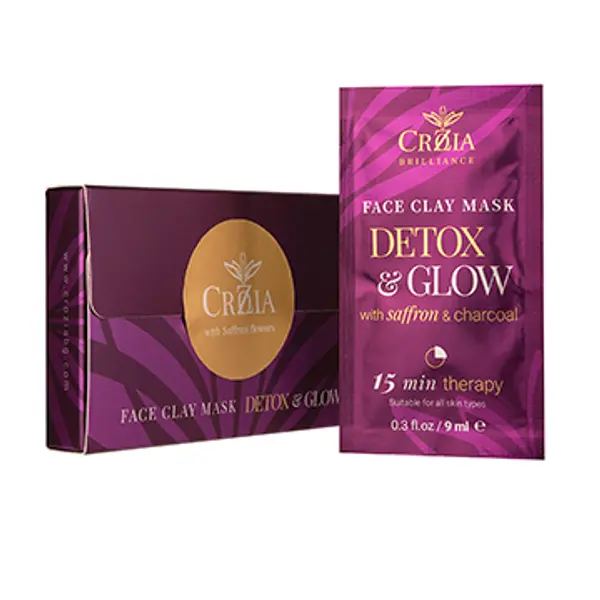 Crozia CROZIA Detox & Glow face clay mask 6pcs in box