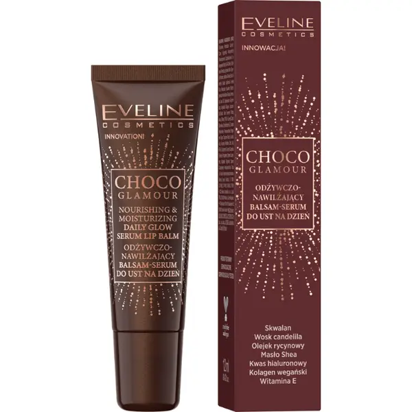 Eveline EVELINE Choco Glamour Nourishing Moisrurizing Serum Lip Balm