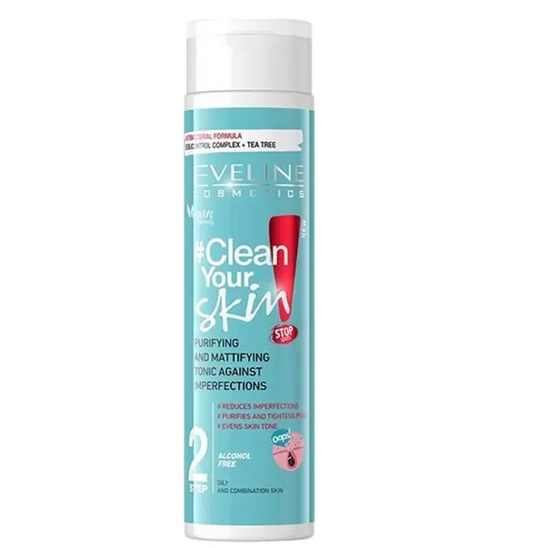 Eveline EVELINE Clean Your Skin Почистващ И Матиращ Тоник