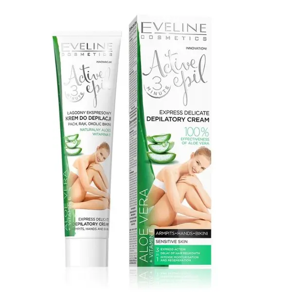 Eveline EVELINE Депилат. Крем Active Epil С Алое 3 В1 /Чувств. Кожа/