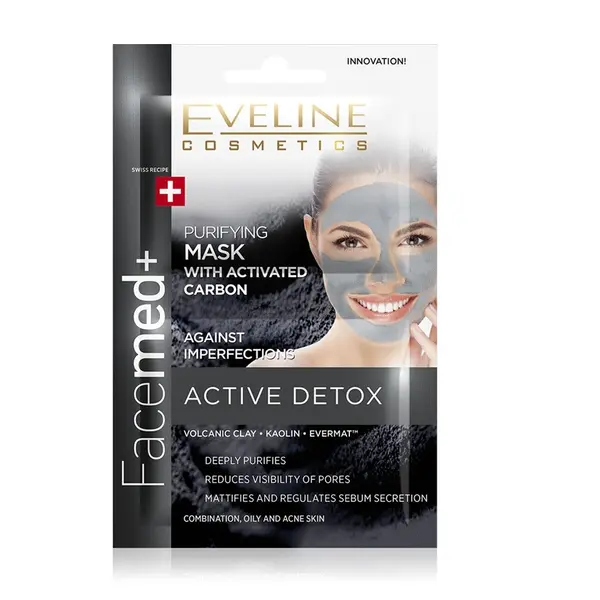 Eveline EVELINE Facemed+ Маска С Активен Въглен