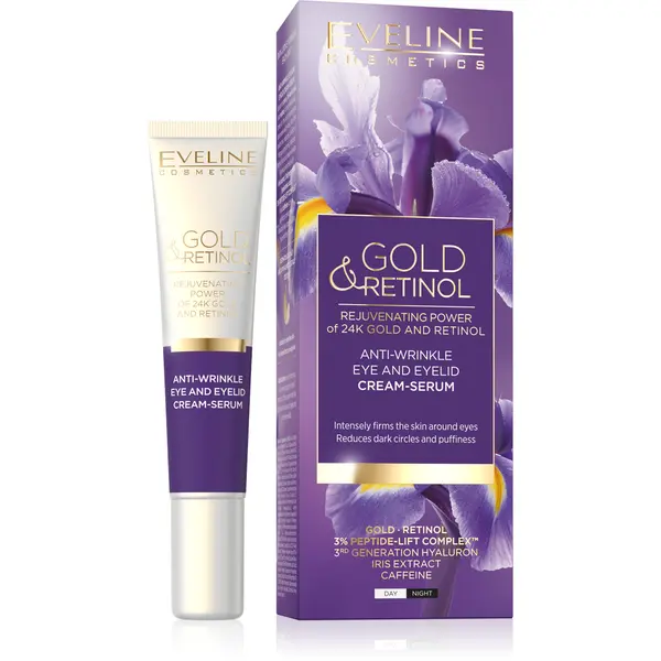 Eveline EVELINE Gold&Retinol Околоочен Крем Против Бръчки