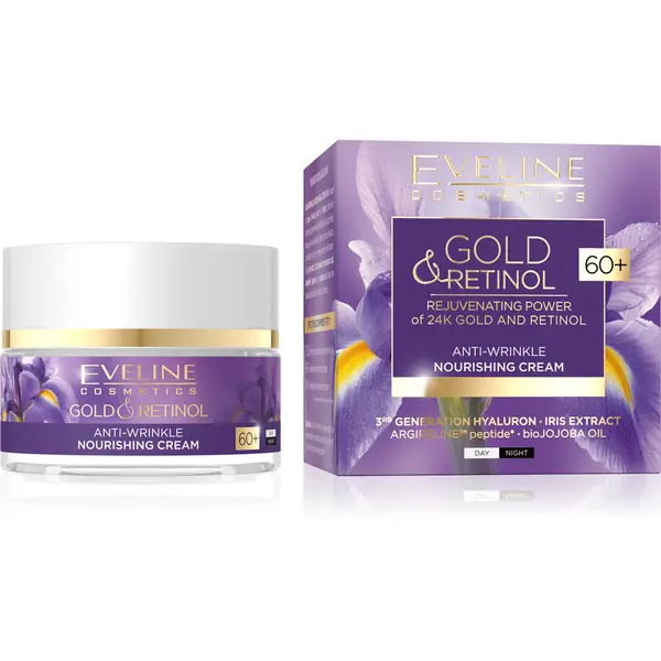 Eveline EVELINE Gold&Retinol Подхранващ Крем Против Бръчки 60+