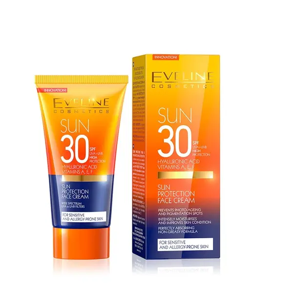 Eveline EVELINE Слънцезащитен Крем За Лице Spf 30