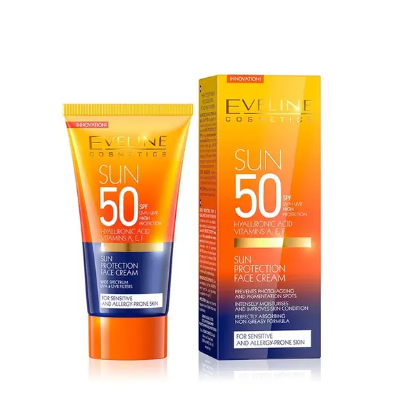 Eveline EVELINE Слънцезащитен Крем За Лице Spf 50