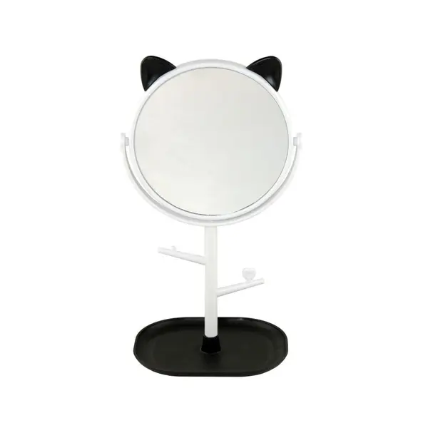 Intervion INTERVION Cosmetic Mirror With Stand And Handles