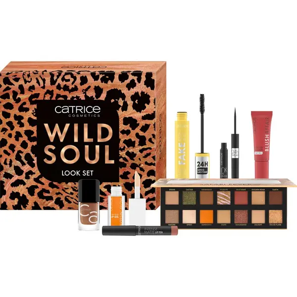 Catrice КОМПЛЕКТ Catrice  - Eyeshadow Palette + Eyeliner + Mascara + Liquid Blush + Lip Pen + Tinted Lip Oil + Gel Lacquer