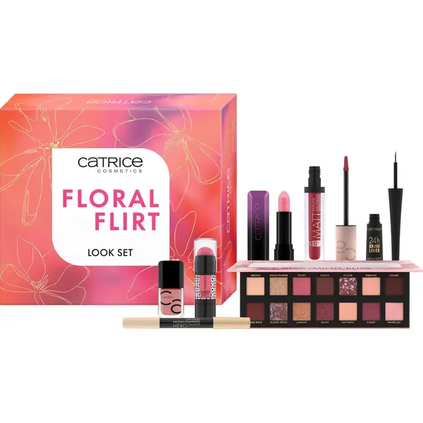 Catrice КОМПЛЕКТ Catrice  - Highlighting Duo Pencil + Eyeshadow Palette + Brush Liner +  Face Stick +  Liquid Lipstick + Lipstick + Gel Lacquer