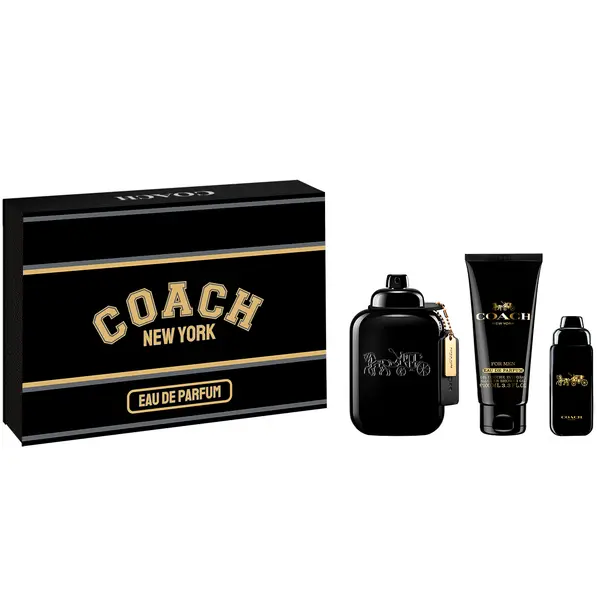 Coach КОМПЛЕКТ COACH Men Eau De Parfum + Travel Spray + Shower Gel