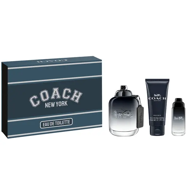 Coach КОМПЛЕКТ COACH Men Eau De Toilette + Travel Spray + Shower Gel