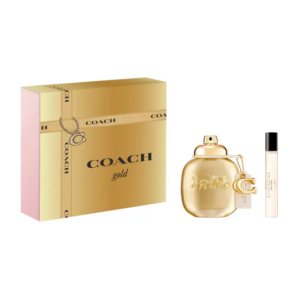 Coach КОМПЛЕКТ COACH Woman Gold Parfum + Travel Spray