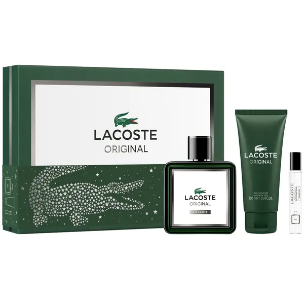 Lacoste КОМПЛЕКТ LACOSTE Original Parfum + Travel Spray + Shower Gel