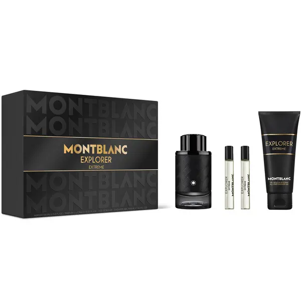 Montblanc КОМПЛЕКТ MONTBLANC Explorer Extreme Parfum + Travel Spray Parfum X2 + Shower Gel