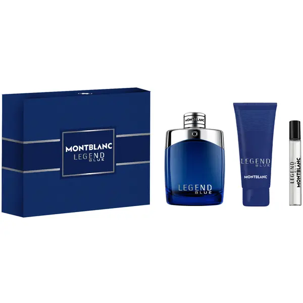 Montblanc КОМПЛЕКТ MONTBLANC Legend Blue Eau De Parfum + Travel Spray + Shower Gel