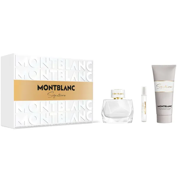 Montblanc КОМПЛЕКТ MONTBLANC Signature Eau De Parfum + Travel Spray + Body Lotion