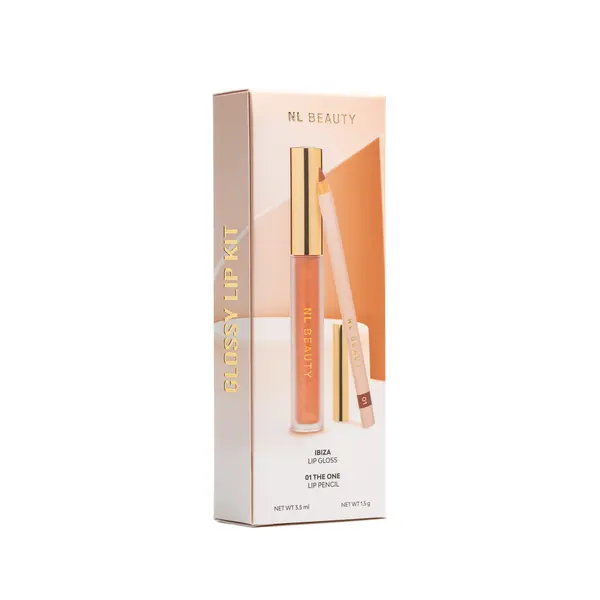 NL Beauty КОМПЛЕКТ NL BEAUTY Glossy Lip Kit - Ibiza + 01 The One
