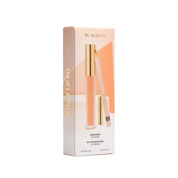 NL Beauty КОМПЛЕКТ NL BEAUTY Glossy Lip Kit - Sunkissed + 05 The New Nude
