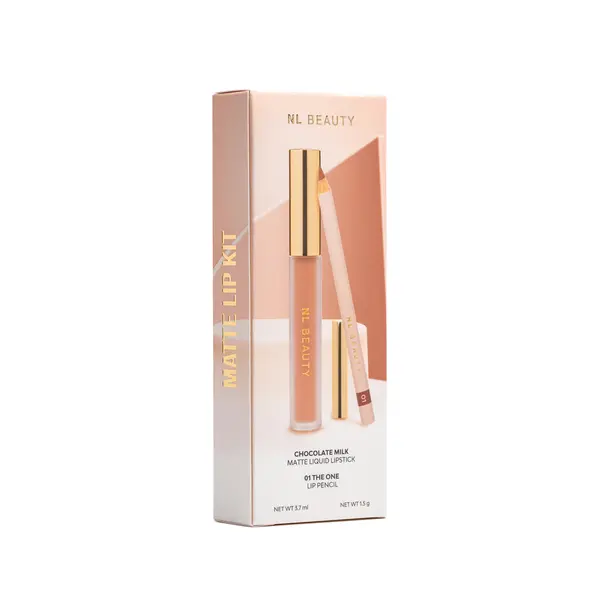 NL Beauty КОМПЛЕКТ NL BEAUTY Matte Lip Kit - Chocolate Milk + 01 The One