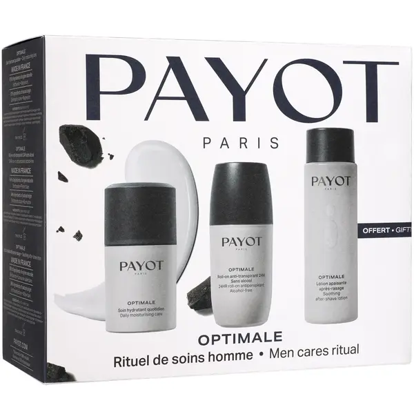 Payot КОМПЛЕКТ PAYOT Optimale Soin Hydratant Quotidien, Lotion Apaisante Après Rasage & Roll On Anti Transpirant 24H