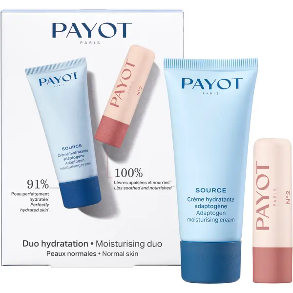 Payot КОМПЛЕКТ PAYOT Source Crème Hydratante Adaptogène & N°2 Stick Lèvres