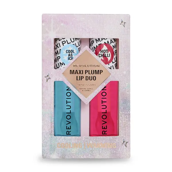 Makeup Revolution КОМПЛЕКТ REVOLUTION Maxi Plump Cool As Ice And Hot As Chilli Lip Set