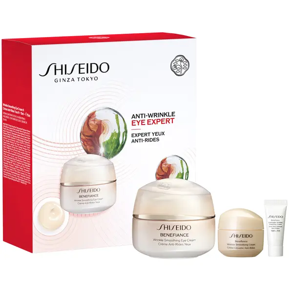 Shiseido КОМПЛЕКТ SHISEIDO Benefiance Wrinkle Smoothing Eye Cream