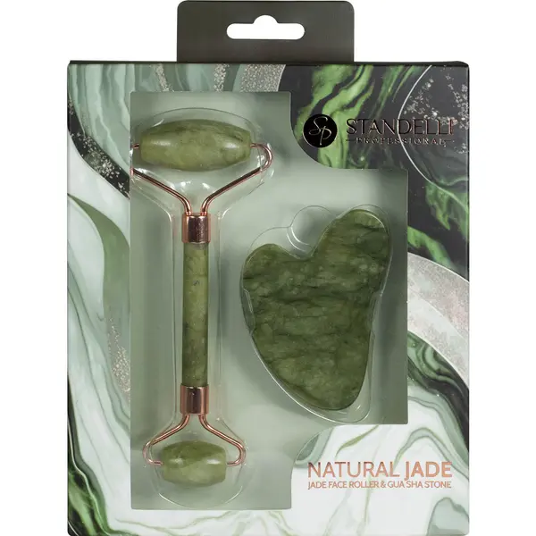 STANDELLI КОМПЛЕКТ STANDELLI Set Jade Face Roller&Gua Sha Stone