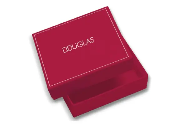 Douglas|Beautyzone Луксозна кутия за подарък DOUGLAS. Червен цвят. Размери: 20 X 19 X 9 СМ