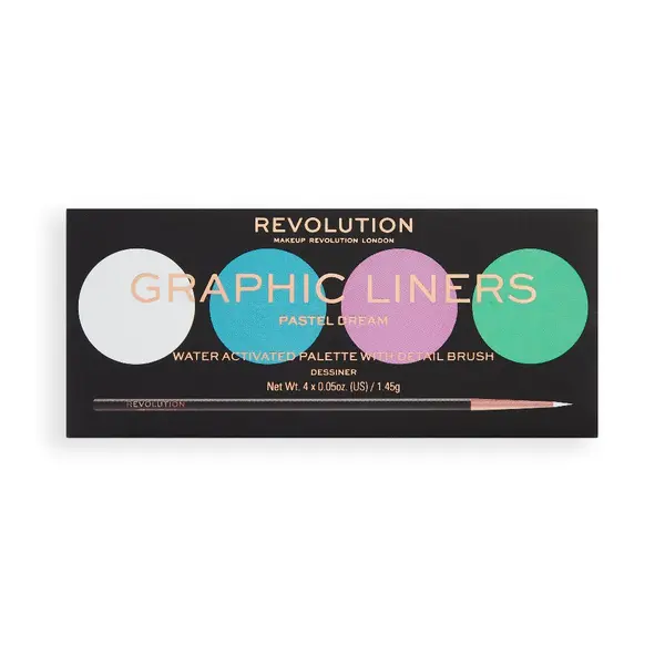 Makeup Revolution MAKEUP REVOLUTION Water Activated Graphic Liner Palettes Pastel Dream